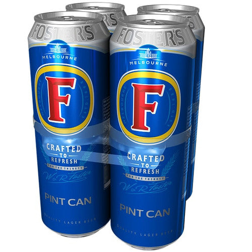 FOSTERS PINT 568ML FOUR PACK