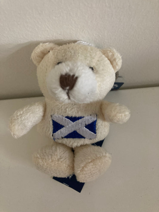 Saltire Scotland Flag Teddy Keyring