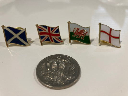 Union Jack, Scotland, Wales or England pin