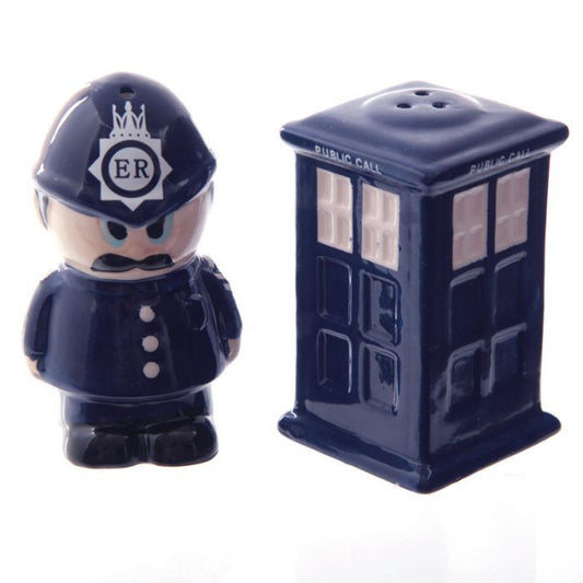 Policeman & Police Box Ceramic Salt & Pepper Set