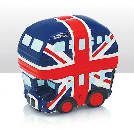 Union Jack Bus Ceramic Money Box