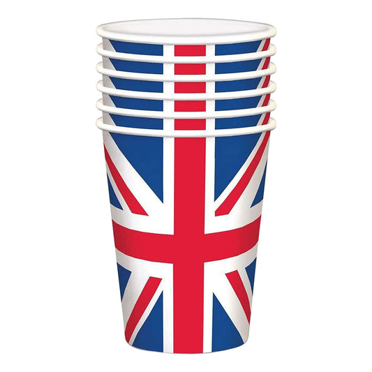 Union Jack paper cups x 16