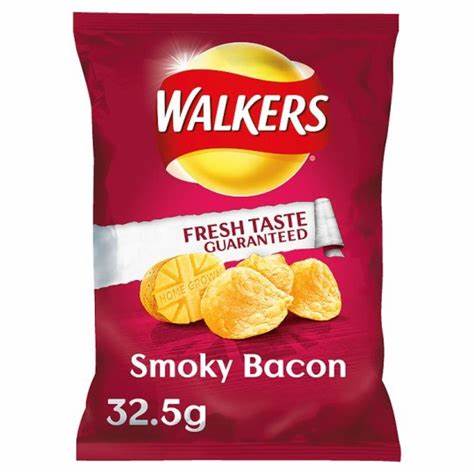 Walkers Smokey Bacon Crisps 32.5g