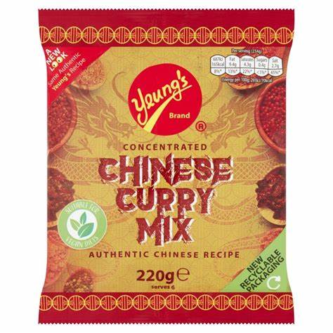 Yeungs Concentrated Chinese Curry Mix 220g