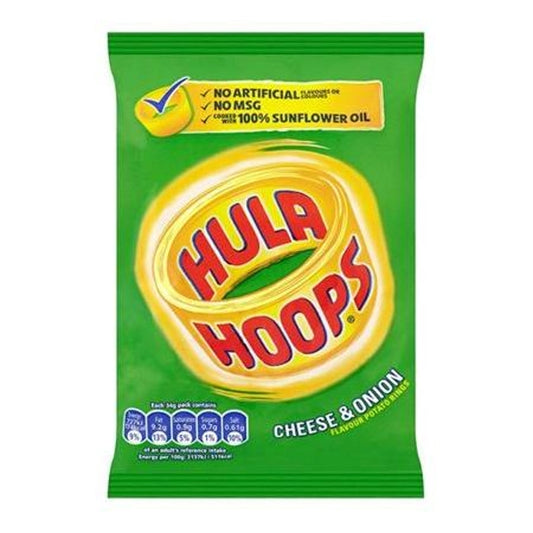 Hula Hoops Crisps Cheese and Onion 34g
