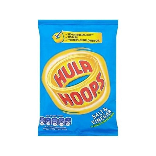 Hula Hoops Crisps Salt and Vinegar 34g